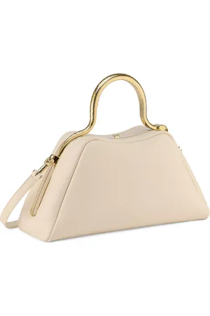 Bvlgari Small Leather Serpentine Top Handle Bag