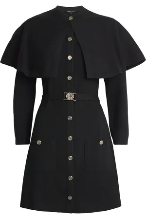 Maje Knitted Cape Dress