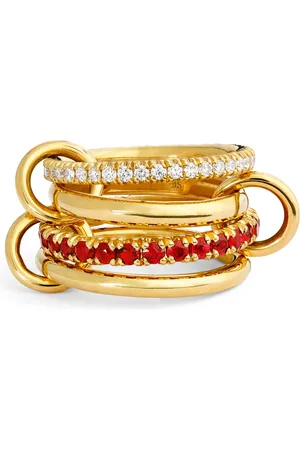 SPINELLI KILCOLLIN Yellow , Diamond and Ruby Haley Ring