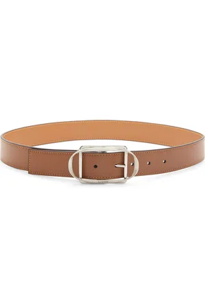 Loewe Leather Curved-Buckle Belt