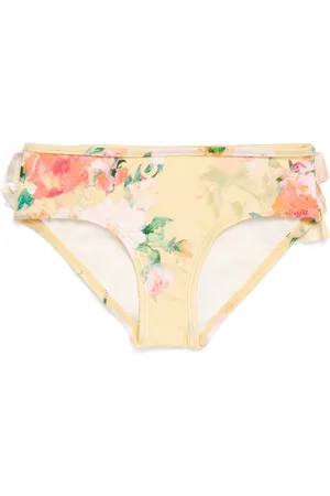 ZIMMERMANN Floral Ruffled Everly Bikini Bottoms
