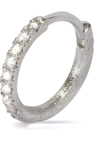 ANNOUSHKA Gold Dusty Diamonds Single Hoop Earring
