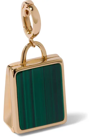 ANNOUSHKA X Harrods Yellow and Malachite My Life in Charms Shopping Bag Locket Charm