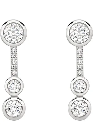 Boodles Platinum and Diamond Waterfall Small Drop Earrings