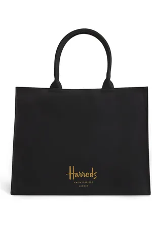 HARRODS Large Cotton Logo Tote Bag