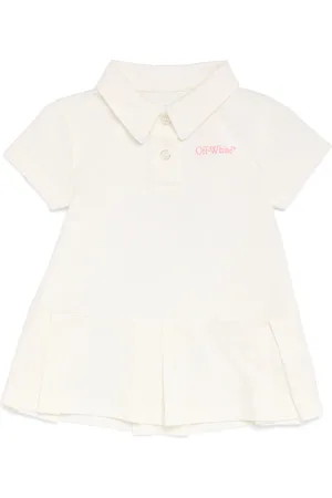 OFF-WHITE Cotton Logo Polo Dress