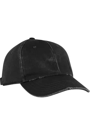 Saint Laurent Distressed Corduroy Cassandre Baseball Cap