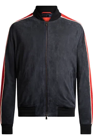 ISAIA Leather Bomber Jacket