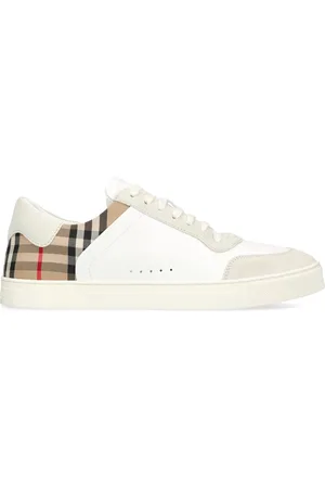 Burberry Leather Check Sneakers