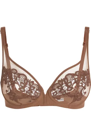 Simone Pérèle Lace Full-Cup Plunge Saga Bra