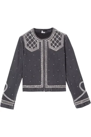 The Kooples Embellished Denim Jacket