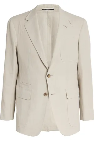 Dunhill Linen Single-Breasted Blazer