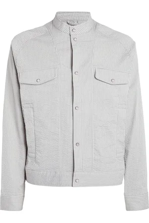 Emporio Armani Striped Bomber Jacket