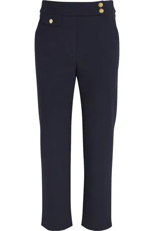 VERONICA BEARD Woven Cropped Renzo Trousers