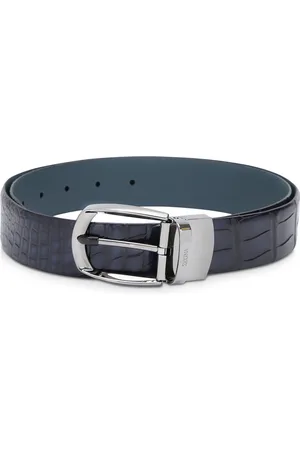 Ermenegildo Zegna Crocodile Leather Parentesi Belt