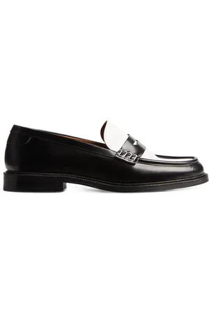 Claudie Pierlot Leather Two-Tone Loafers