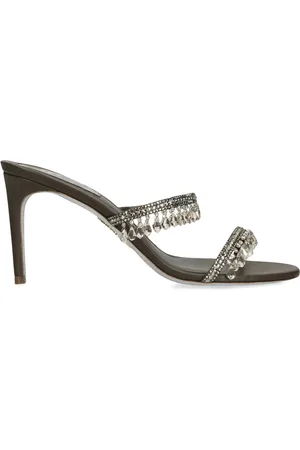 RENE CAOVILLA Embellished Chandelier Heeled Mules 80