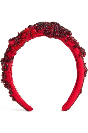Jennifer Behr Beaded Scarlet Headband