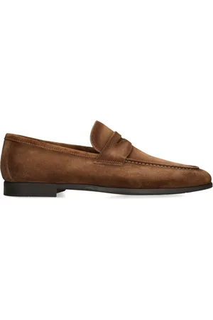 Magnanni Suede Diezma Penny Loafers