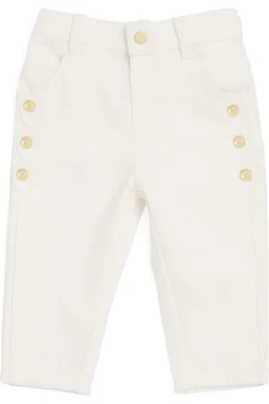 Chloé Button-Embellished Straight Jeans