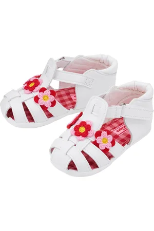 Miki House Crotchet Flower Sandals
