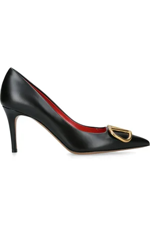 VALENTINO GARAVANI Leather VLogo Pumps 80