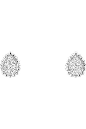 Boucheron Extra Small Gold and Diamond Serpent Bohème Motif Earrings