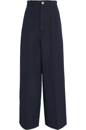 Sandro Cotton-Blend Wide-Leg Trousers