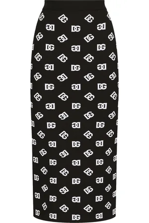 Dolce & Gabbana Knit Monogram Skirt