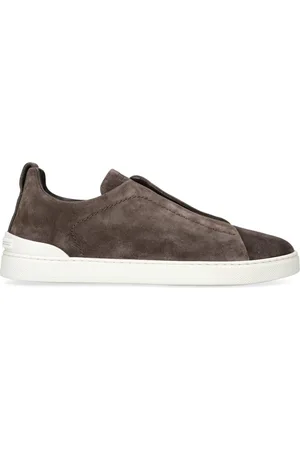 Ermenegildo Zegna Suede Triple Stitch Sneakers