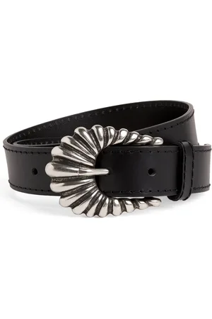 Sandro Leather Shrimp Buckle Belt