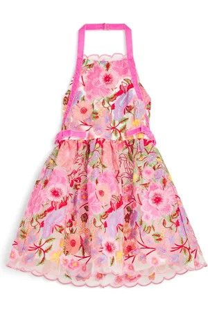 Marlo Floral-Embroidered Mini Dress