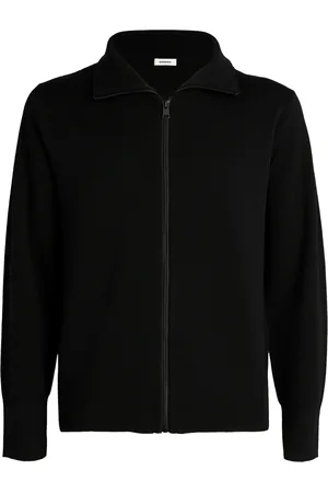 Sandro Wool Zip-Up Cardigan