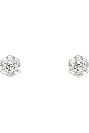 CHAUMET White Gold and Diamond Bee de Stud Earrings
