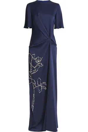 Erdem Embellished Cady Gown