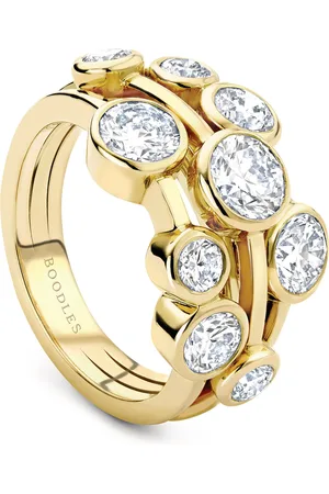 Boodles Yellow and Diamond Raindance Cluster Ring