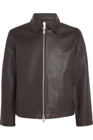 Sunflower Zip-Up Leather Jacket