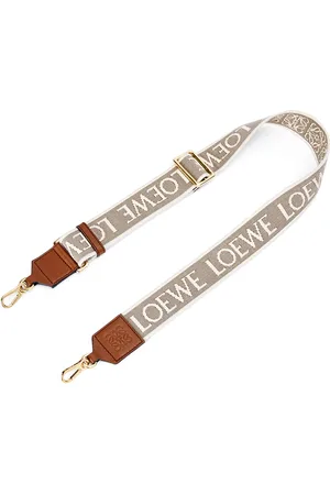 Loewe Leather and Canvas Logo Bag Strap