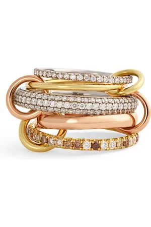 SPINELLI KILCOLLIN Mixed Gold and Diamond Leo Ring
