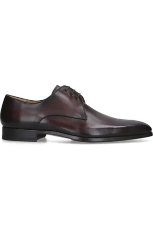 Magnanni Plain Leather Derby Shoes