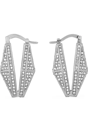 Jimmy Choo Embellished Diamond Chain Earrings
