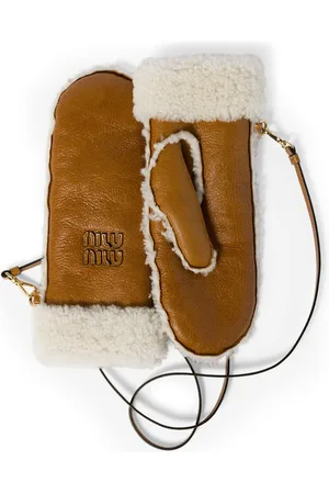 Miu Miu Shearling Mittens