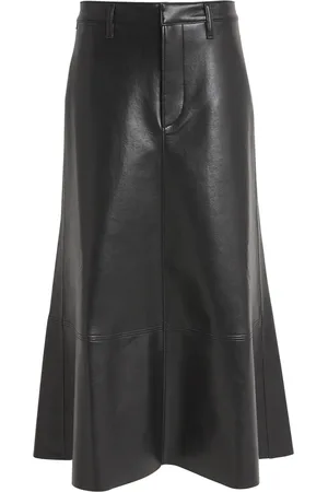 Citizens of Humanity Leather-Blend Cassia Midi Skirt