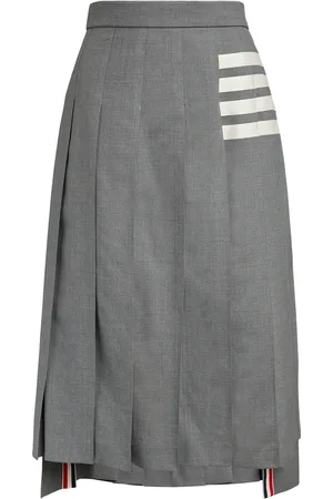 Thom Browne Pleated Midi Skirt