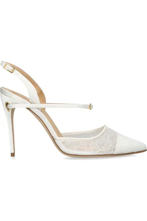 Jennifer Chamandi Lace Vittorio Slingback Pumps 105
