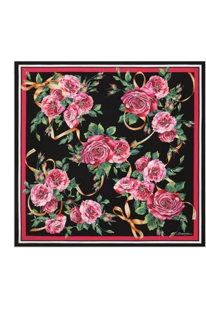 Dolce & Gabbana Silk Floral Scarf
