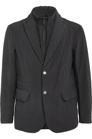 Emporio Armani Textured Single-Breasted Jacket