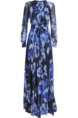 Erdem Chiffon Floral Print Gown