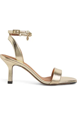 Maje Leather Chain-Detail Sandals 50
