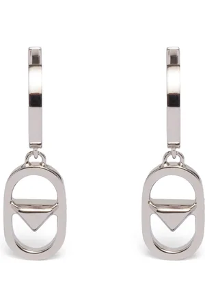 Prada Triangle Pendant Earrings